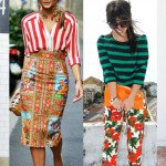 look com várias estampas